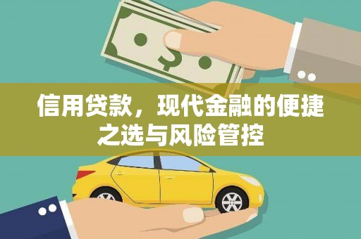 双溪信用贷款，现代金融的便捷之选与风险管控