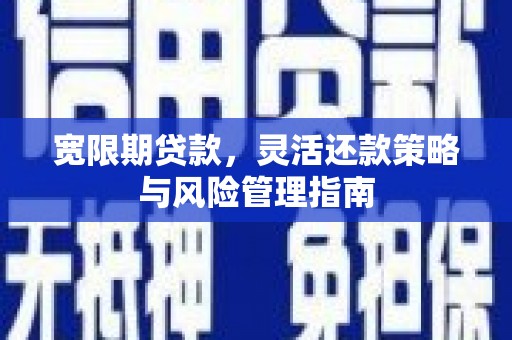 双溪宽限期贷款，灵活还款策略与风险管理指南