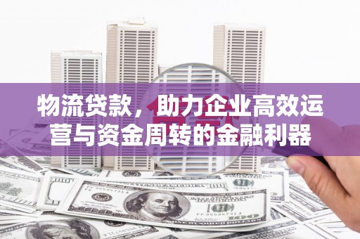 双溪物流贷款，助力企业高效运营与资金周转的金融利器