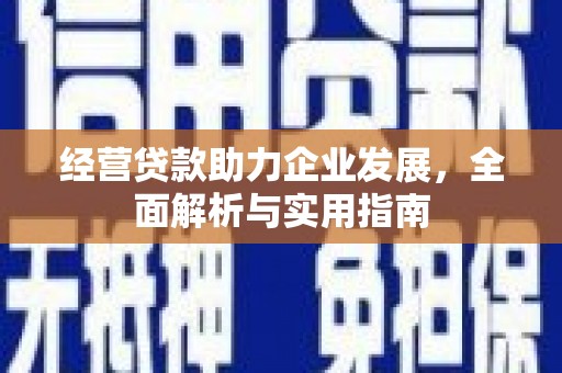 双溪经营贷款助力企业发展，全面解析与实用指南