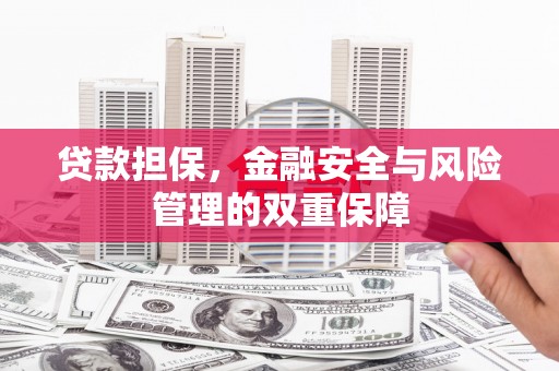 双溪贷款担保，金融安全与风险管理的双重保障