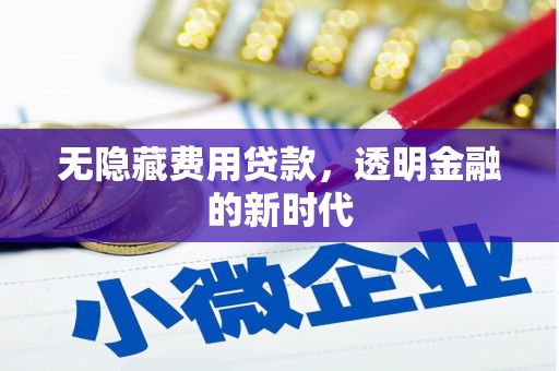 双溪无隐藏费用贷款，透明金融的新时代