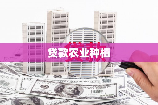 双溪贷款农业种植