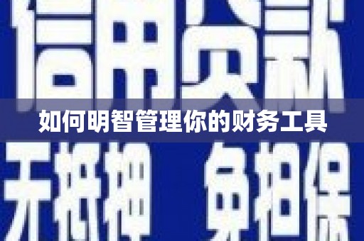 双溪如何明智管理你的财务工具