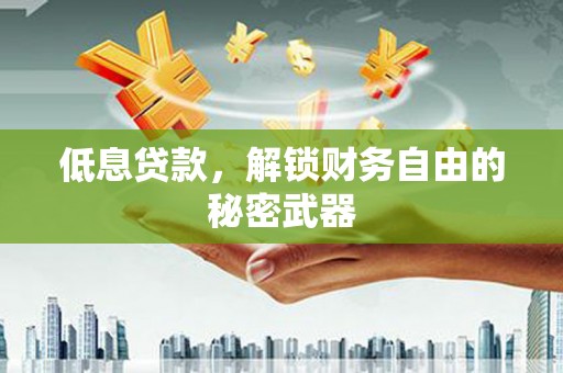双溪低息贷款，解锁财务自由的秘密武器