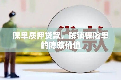 双溪保单质押贷款，解锁保险单的隐藏价值