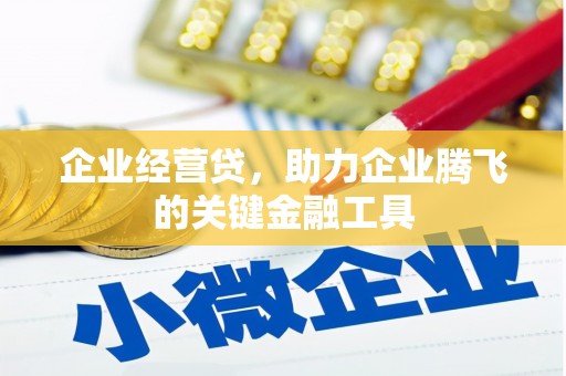 双溪企业经营贷，助力企业腾飞的关键金融工具