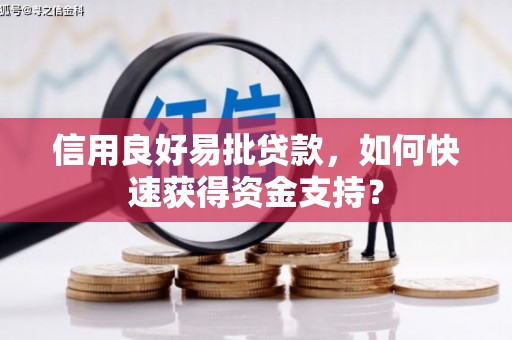 双溪信用良好易批贷款，如何快速获得资金支持？
