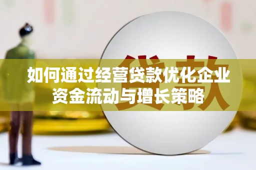 双溪如何通过经营贷款优化企业资金流动与增长策略