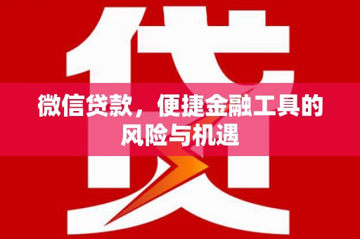 双溪微信贷款，便捷金融工具的风险与机遇