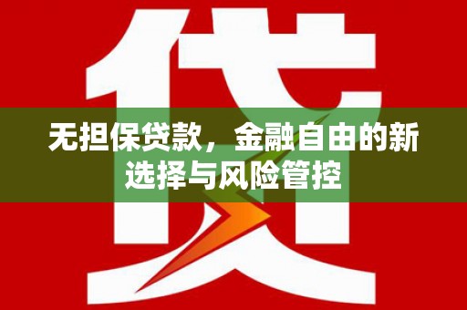 双溪无担保贷款，金融自由的新选择与风险管控