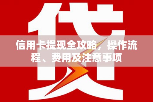 双溪信用卡提现全攻略，操作流程、费用及注意事项