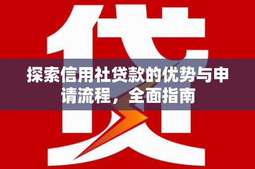 双溪探索信用社贷款的优势与申请流程，全面指南
