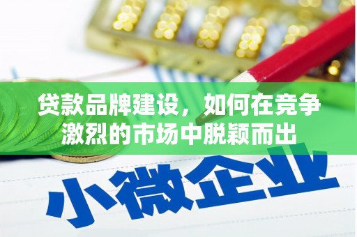 双溪贷款品牌建设，如何在竞争激烈的市场中脱颖而出