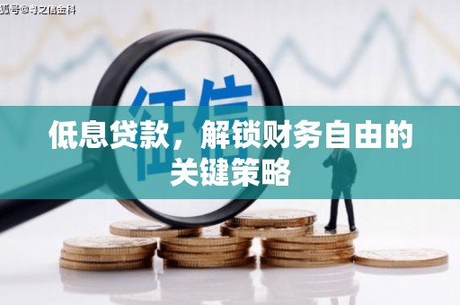 双溪低息贷款，解锁财务自由的关键策略