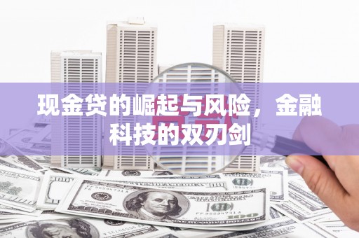 双溪现金贷的崛起与风险，金融科技的双刃剑