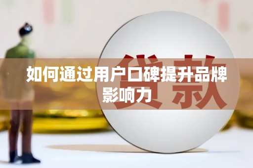 双溪如何通过用户口碑提升品牌影响力