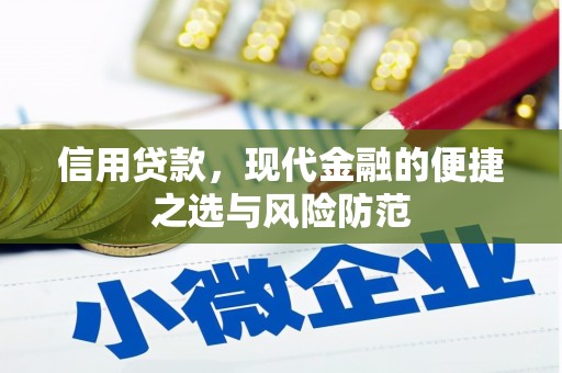 双溪信用贷款，现代金融的便捷之选与风险防范