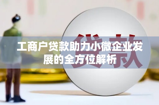 双溪工商户贷款助力小微企业发展的全方位解析