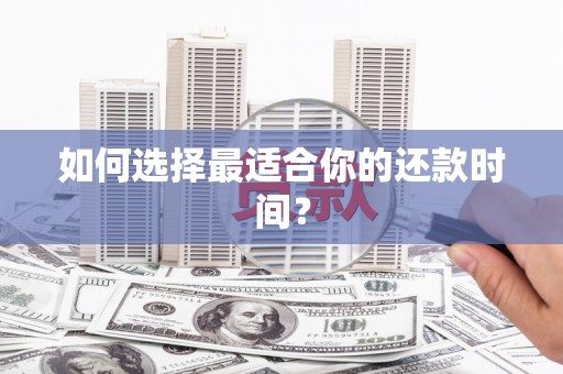 双溪如何选择最适合你的还款时间？