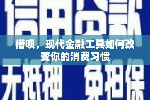 双溪借呗，现代金融工具如何改变你的消费习惯