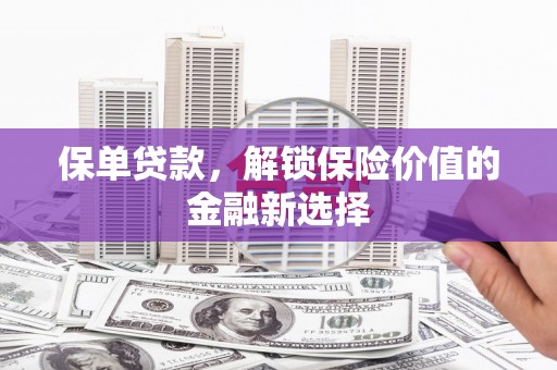 双溪保单贷款，解锁保险价值的金融新选择