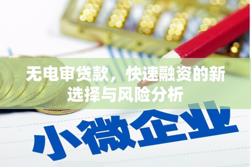 双溪无电审贷款，快速融资的新选择与风险分析
