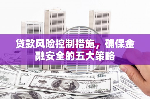 双溪贷款风险控制措施，确保金融安全的五大策略
