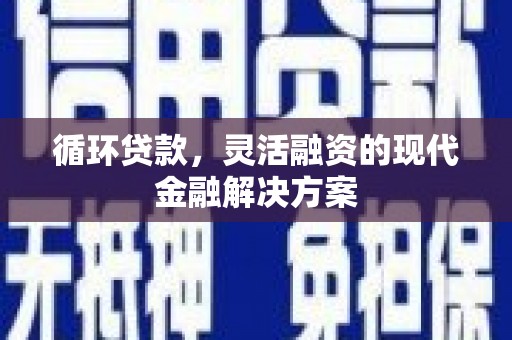 双溪循环贷款，灵活融资的现代金融解决方案