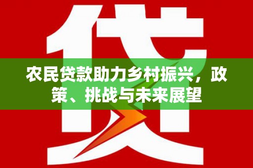 双溪农民贷款助力乡村振兴，政策、挑战与未来展望