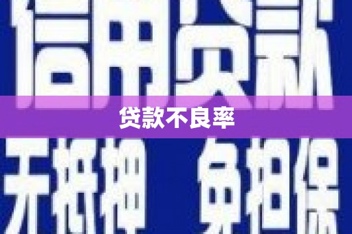双溪贷款不良率