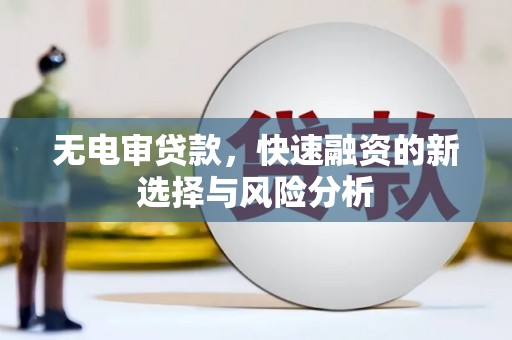 双溪无电审贷款，快速融资的新选择与风险分析