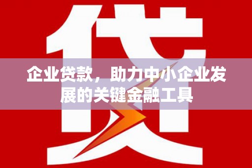 双溪企业贷款，助力中小企业发展的关键金融工具