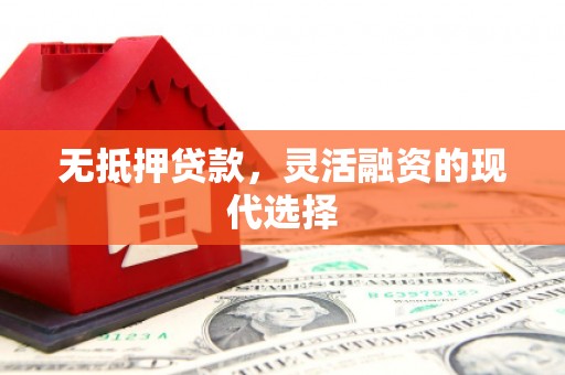 双溪无抵押贷款，灵活融资的现代选择