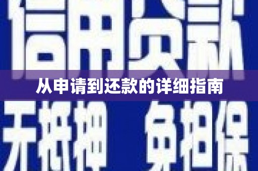双溪从申请到还款的详细指南