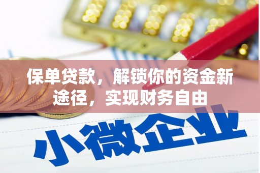 双溪保单贷款，解锁你的资金新途径，实现财务自由