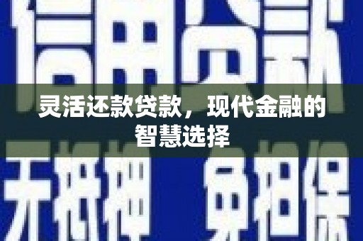 双溪灵活还款贷款，现代金融的智慧选择