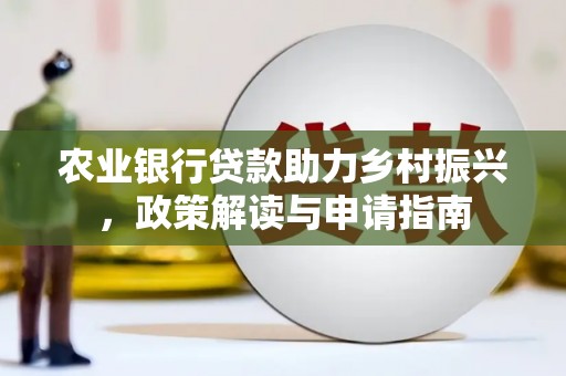 双溪农业银行贷款助力乡村振兴，政策解读与申请指南