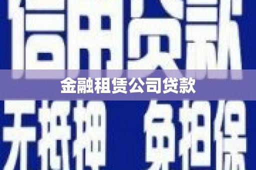 双溪金融租赁公司贷款