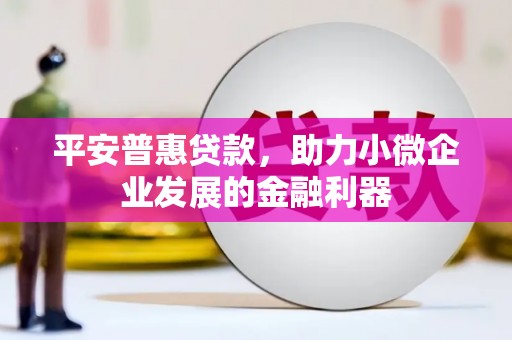 双溪平安普惠贷款，助力小微企业发展的金融利器