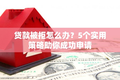 双溪贷款被拒怎么办？5个实用策略助你成功申请