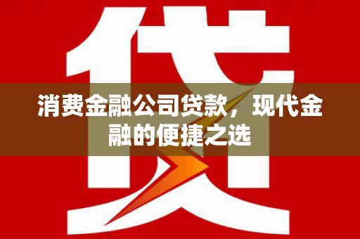 双溪消费金融公司贷款，现代金融的便捷之选