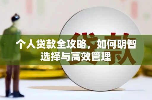 双溪个人贷款全攻略，如何明智选择与高效管理