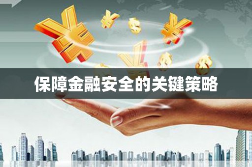双溪保障金融安全的关键策略