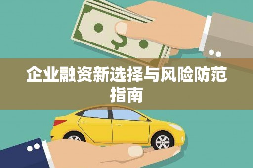 双溪企业融资新选择与风险防范指南
