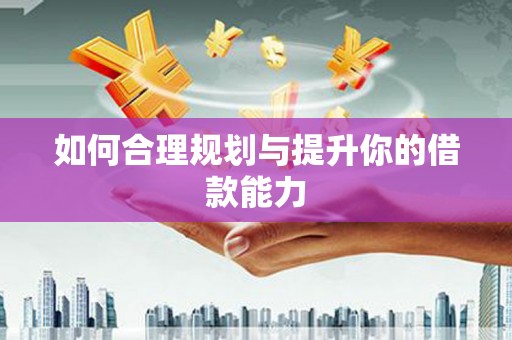 双溪如何合理规划与提升你的借款能力