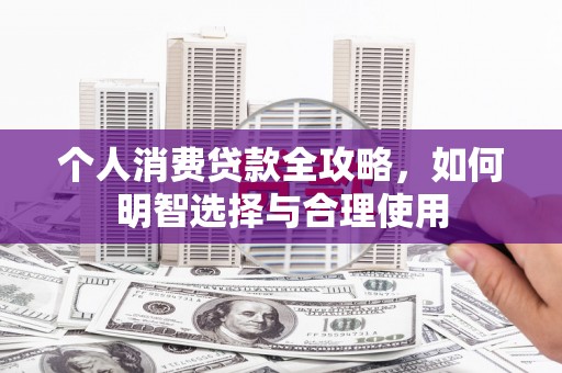 双溪个人消费贷款全攻略，如何明智选择与合理使用