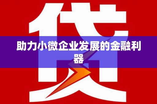 双溪助力小微企业发展的金融利器