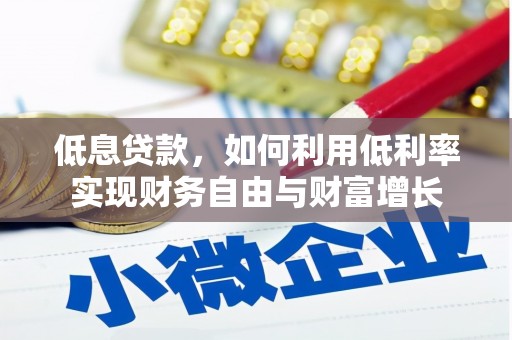 双溪低息贷款，如何利用低利率实现财务自由与财富增长