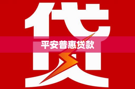 双溪平安普惠贷款